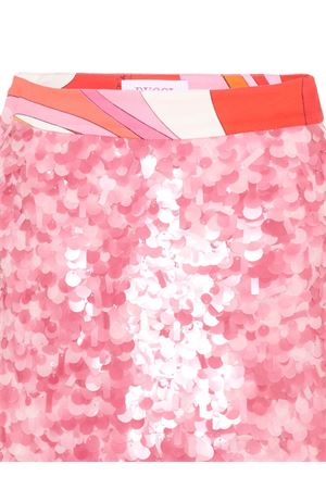 gonna in cotone rosa EMILIO PUCCI KIDS | PY7B31U0278511